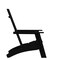 Flash Furniture Black Modern Dual Slat Back Adirondack Chair JJ-C14509-BK-GG - alternate 4